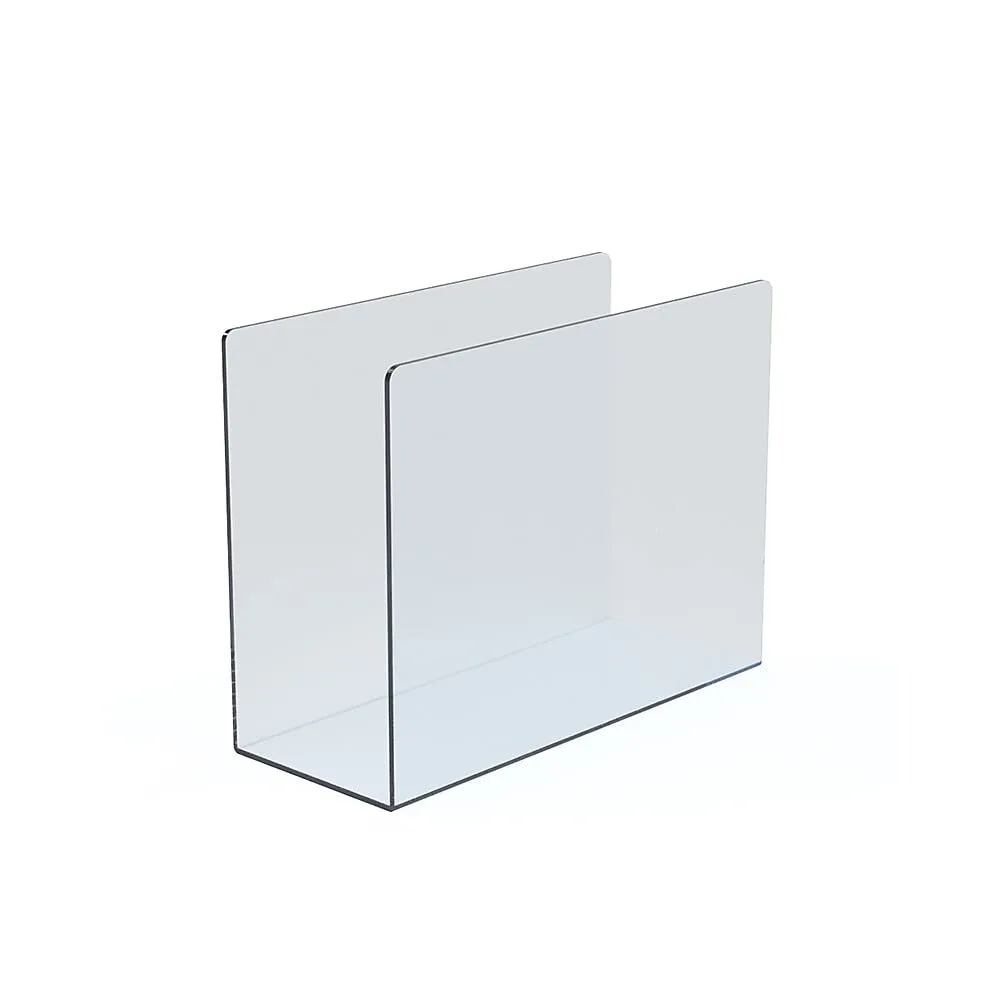 Azar Displays Clear Acrylic Lateral Desk File Holders, Pack of 4