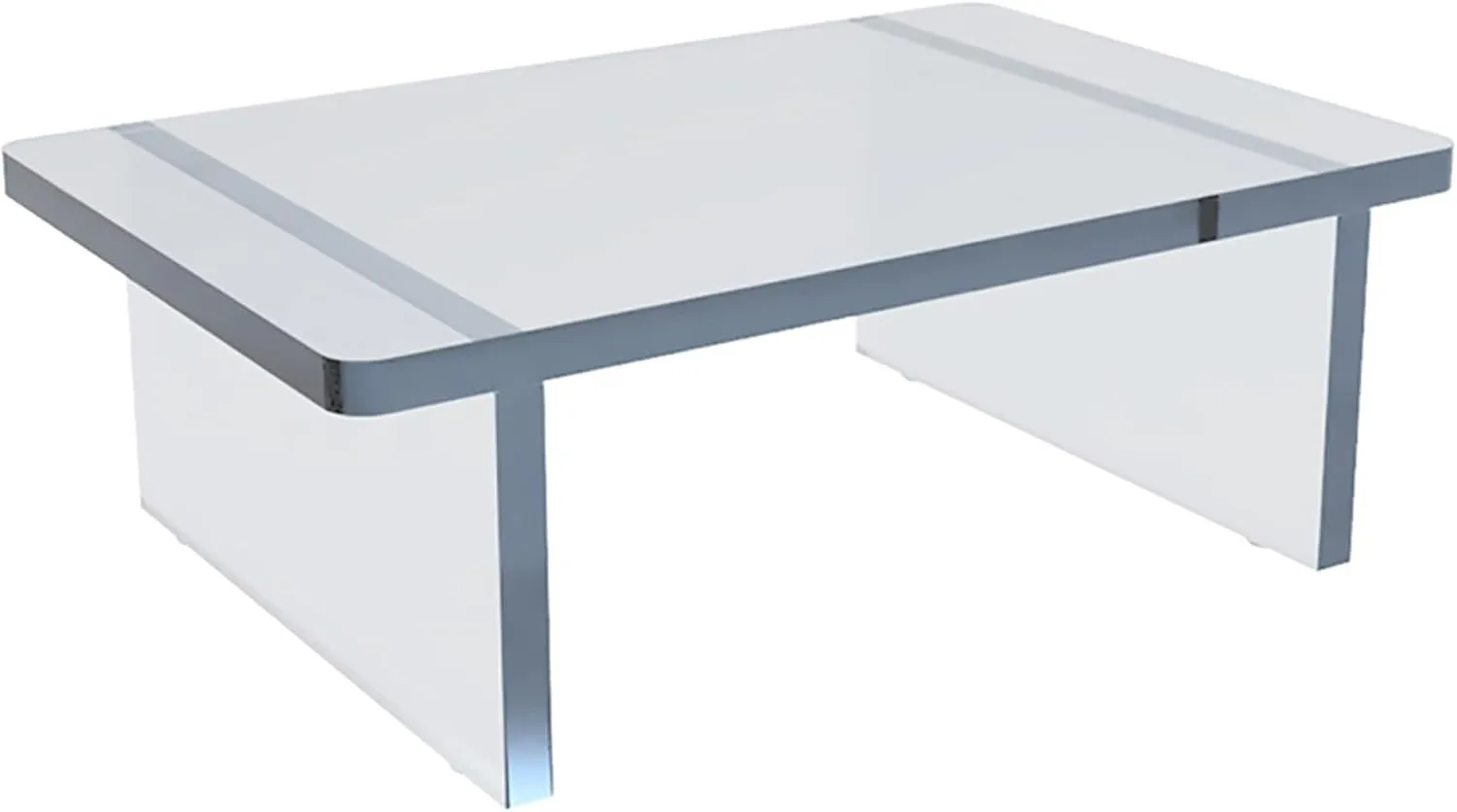 Azar Displays Deluxe Acrylic Monitor Riser Display, Clear