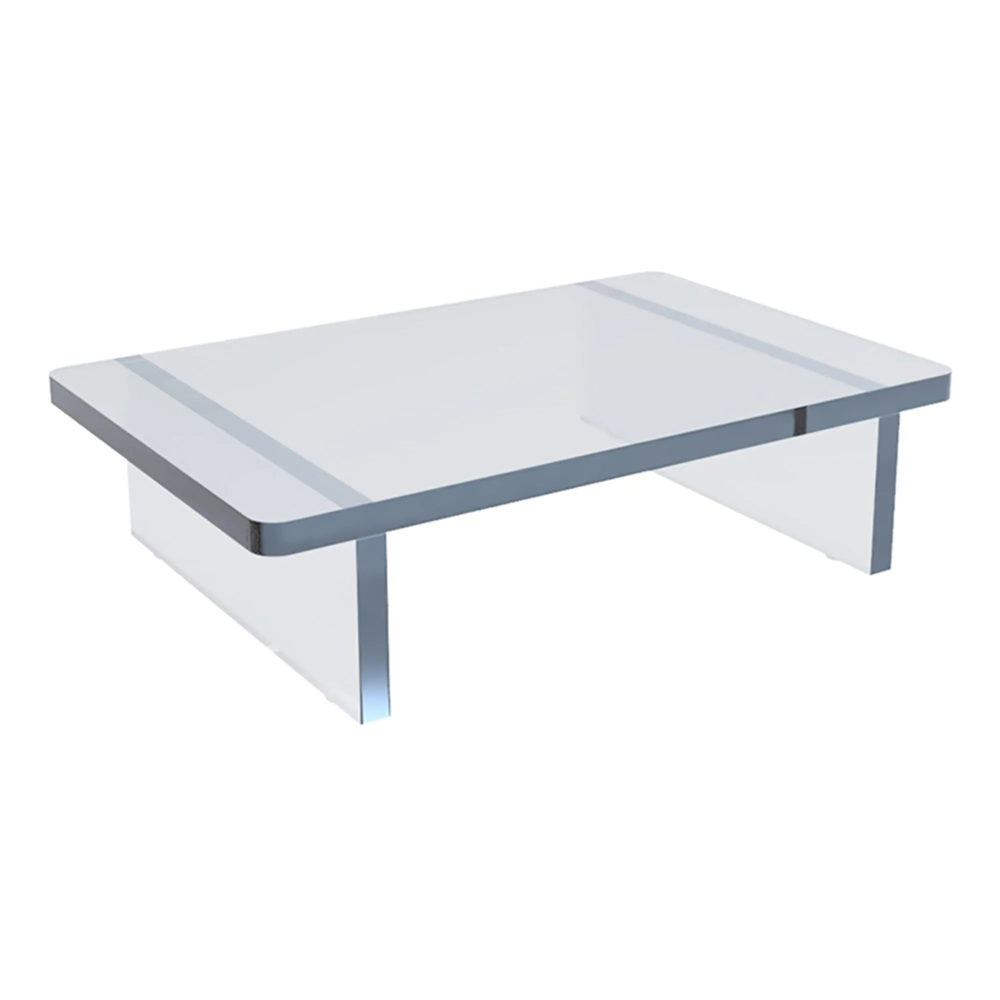 Azar Displays Deluxe Acrylic Monitor Riser Display, Clear