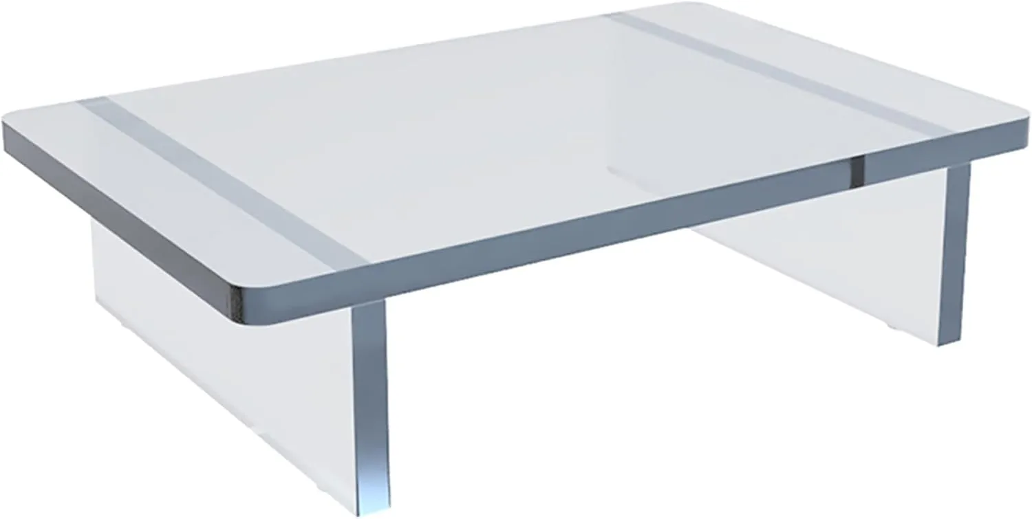 Azar Displays Deluxe Acrylic Monitor Riser Display, Clear
