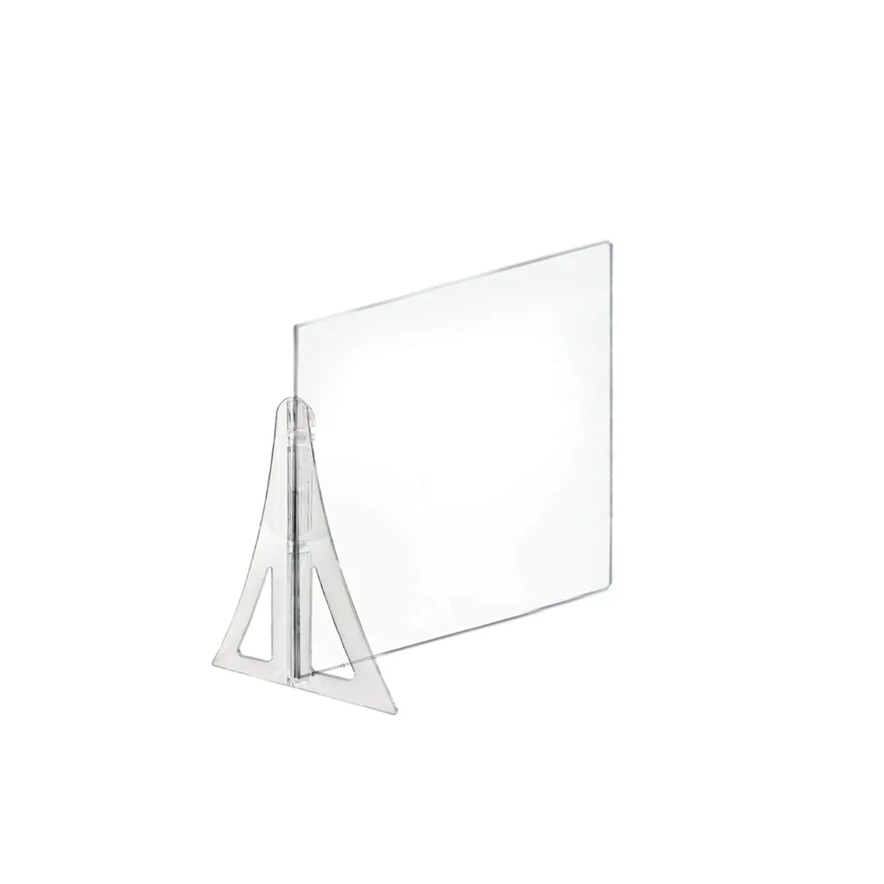 Azar Displays Protective Sneeze Guard for Counter and Desk - Portable Plexiglass Barrier