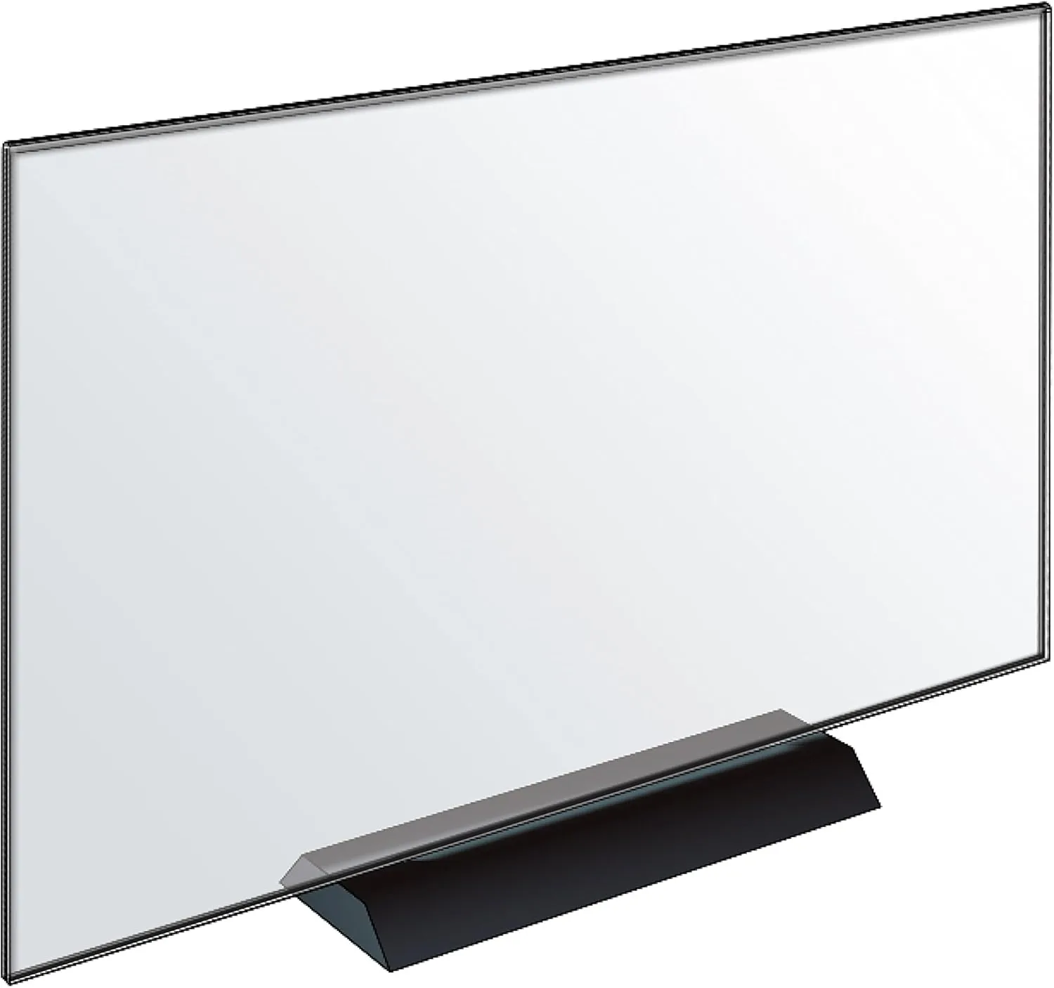 Azar Displays Acrylic Frame Sign Holder on Weighted Black Base