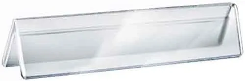 Azar Displays Acrylic Two-Sided Nameplates (Pack of 10)