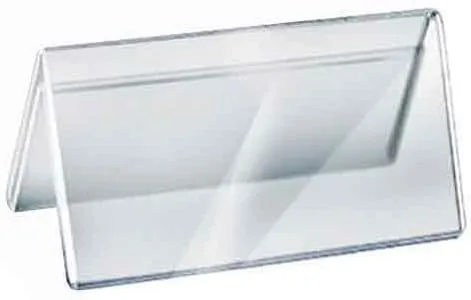 Azar Displays Acrylic Two-Sided Nameplates (Pack of 10)