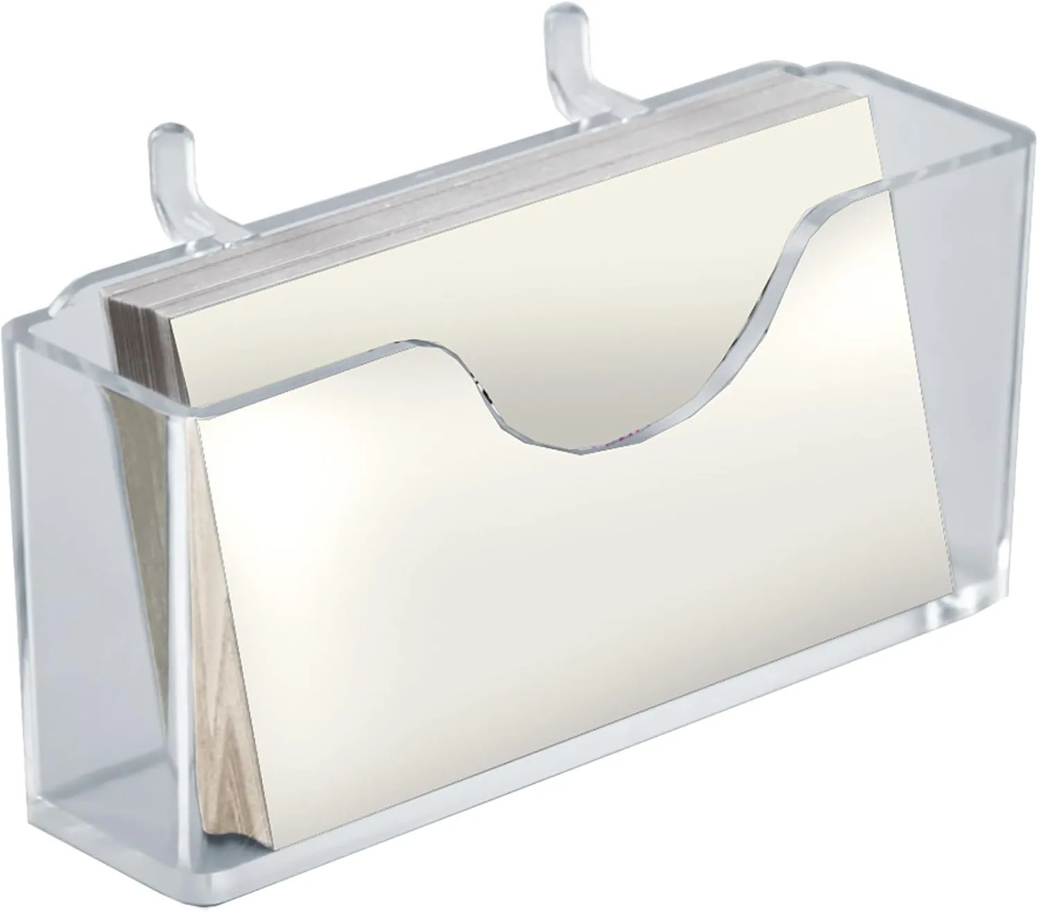 Azar Displays 252008 Business Card Holder for Pegboard/Slatwall (10 Pack)