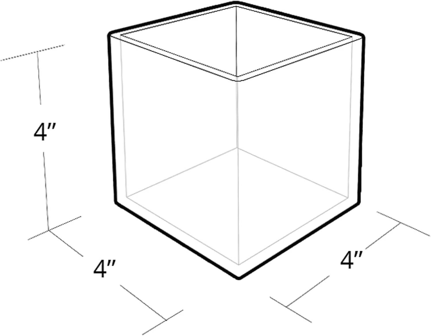 Azar Displays 556377-SET 4", 5", & 6" Deluxe Cube Set for Countertop