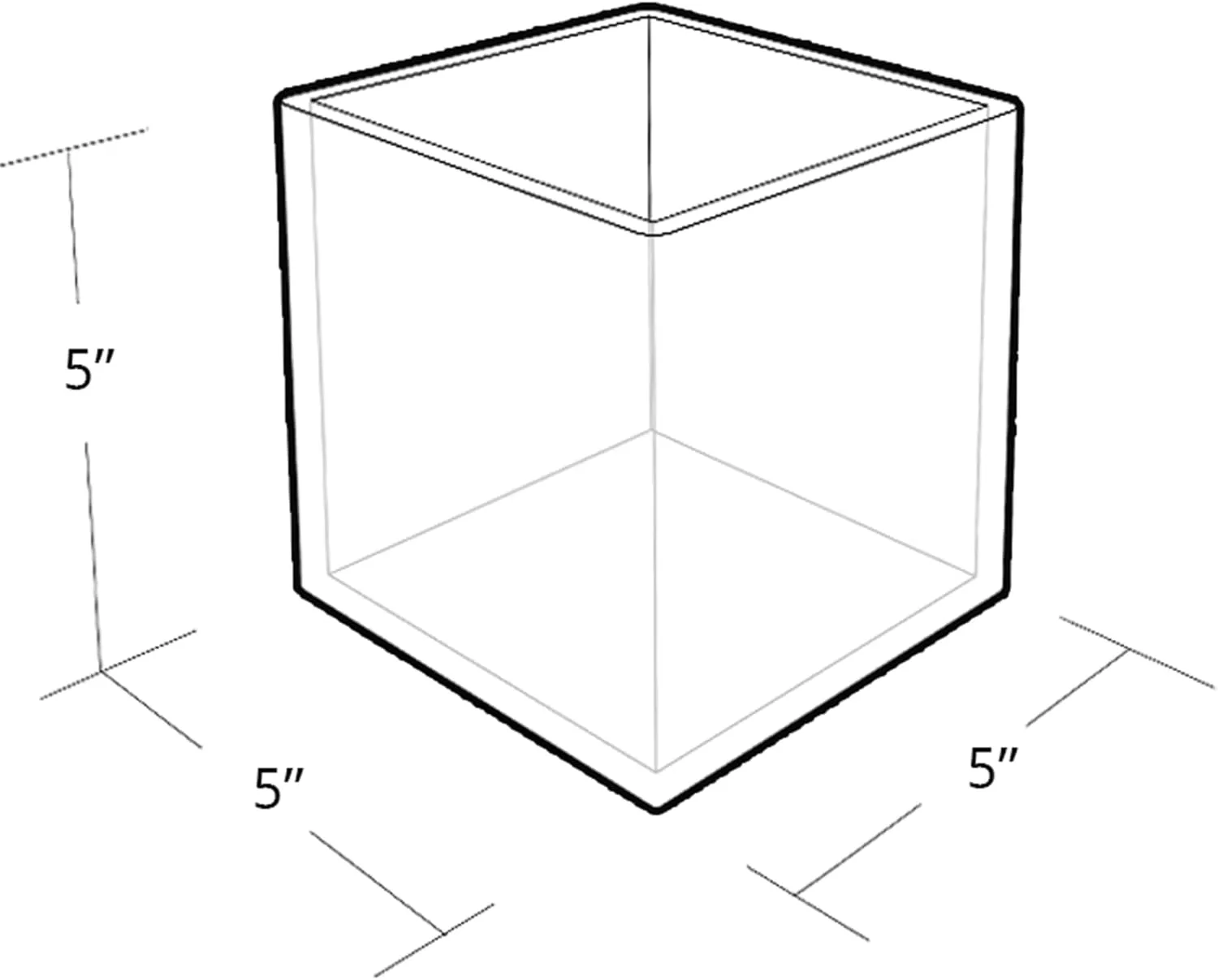 Azar Displays 556377-SET 4", 5", & 6" Deluxe Cube Set for Countertop