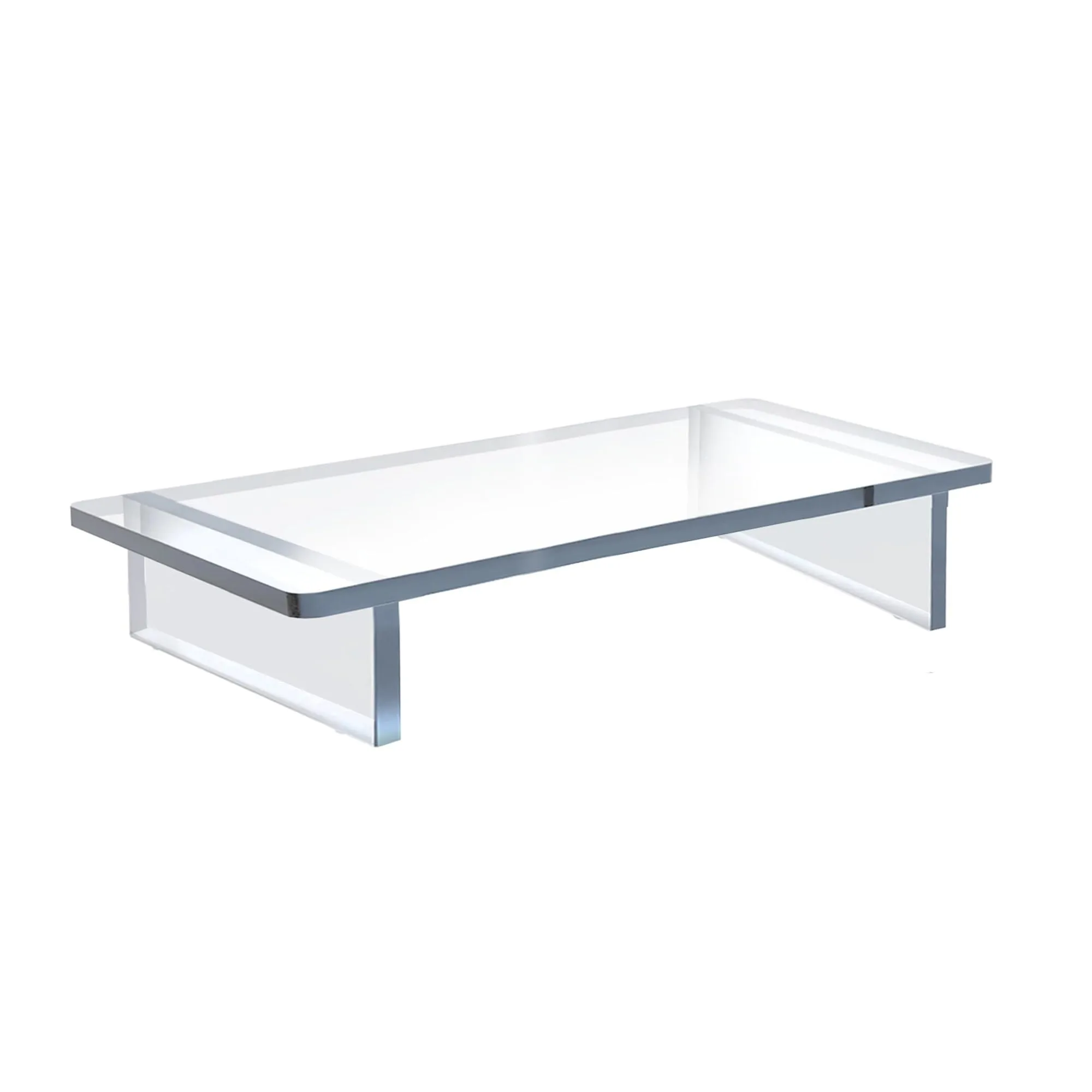 Azar Displays Deluxe Acrylic Monitor Riser Display, Clear