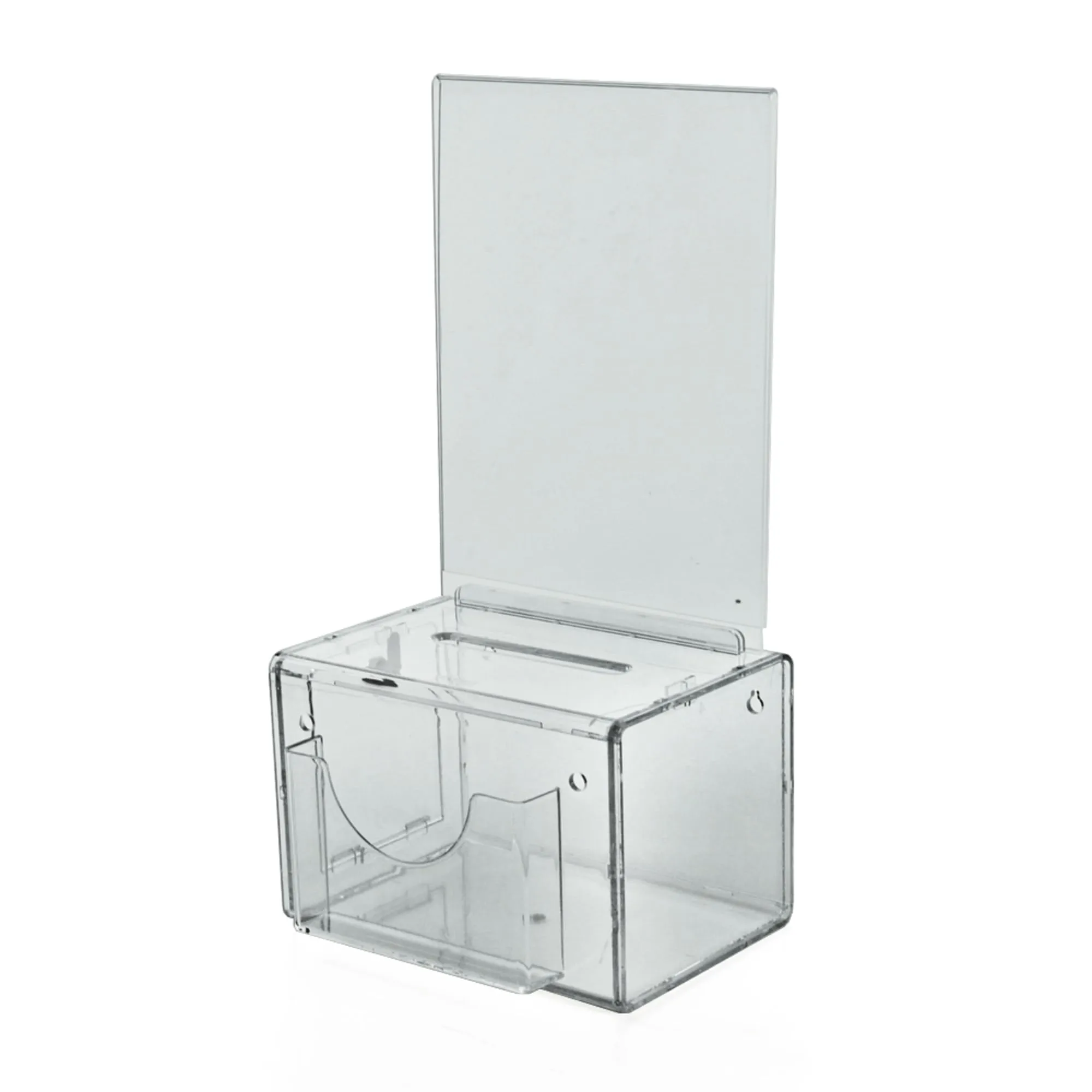 AZAR DISPLAYS Suggestion/Lottery Box with Lock and Sign Frame