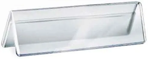 Azar Displays Acrylic Two-Sided Nameplates (Pack of 10)