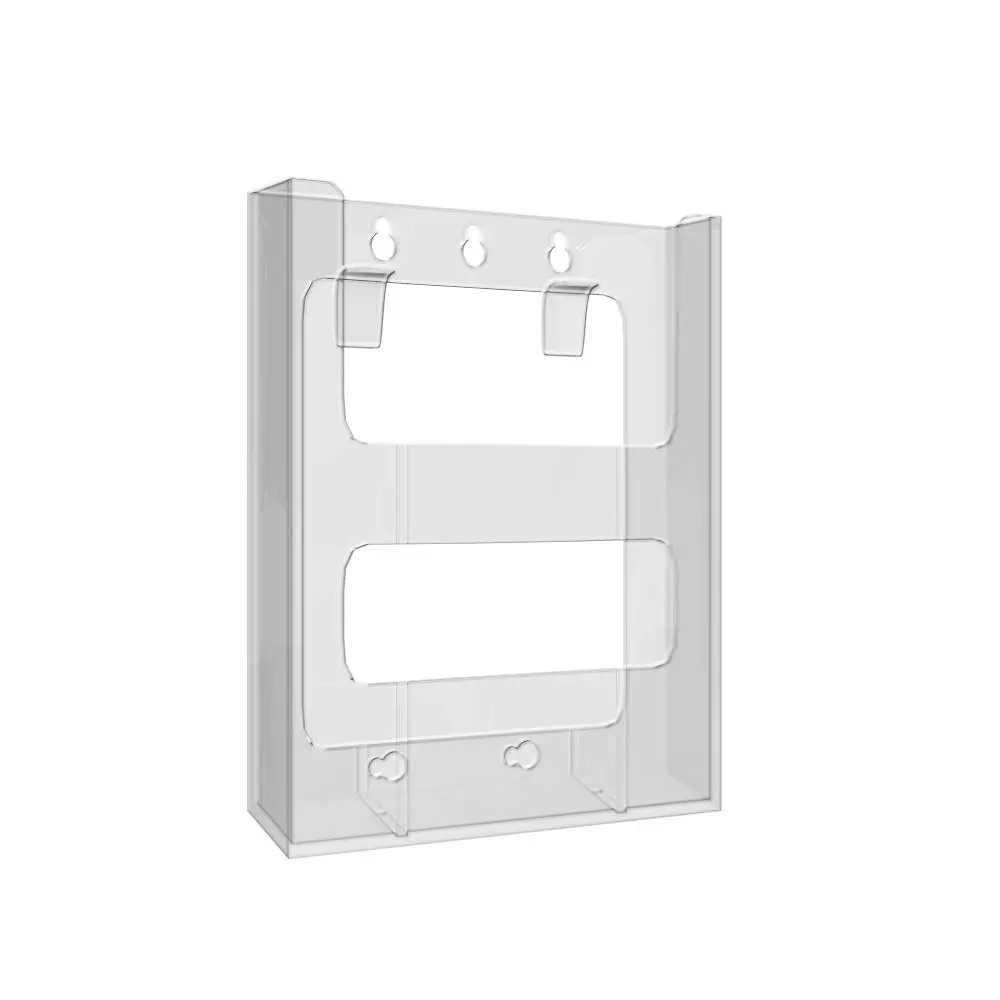 Azar Displays 252301 Single Pocket Bi-Fold Size Brochure Holder for Counter, 10-Pack