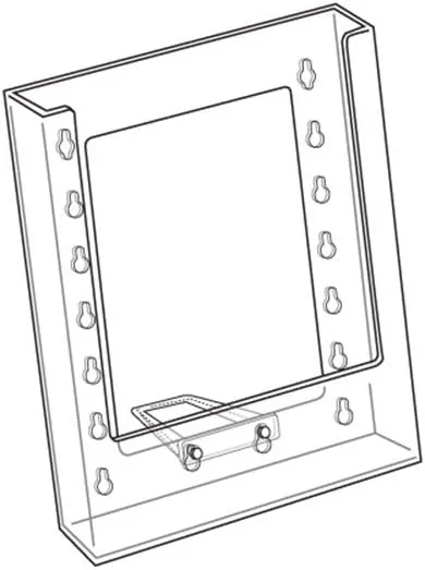 Azar Displays 252301 Single Pocket Bi-Fold Size Brochure Holder for Counter, 10-Pack