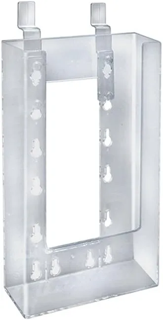 Azar Displays 252343 4.625" W X 1.25" D X 7.875" H Tri-Fold Size Slatwall Brochure Holder (10 Pack)