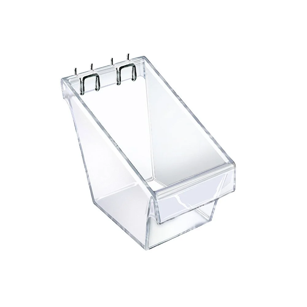Azar Displays Clear Display Buckets for Pegboard, Slatwall and Countertop