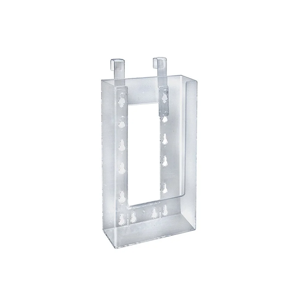 Azar Displays Medium Molded Lottery Box With Pocket, 17inH x 5-1/2inW x 7-3/4inD, White