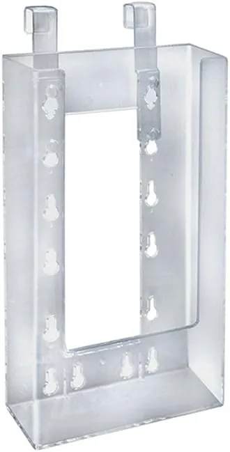 Azar Displays Medium Molded Lottery Box With Pocket, 17inH x 5-1/2inW x 7-3/4inD, White