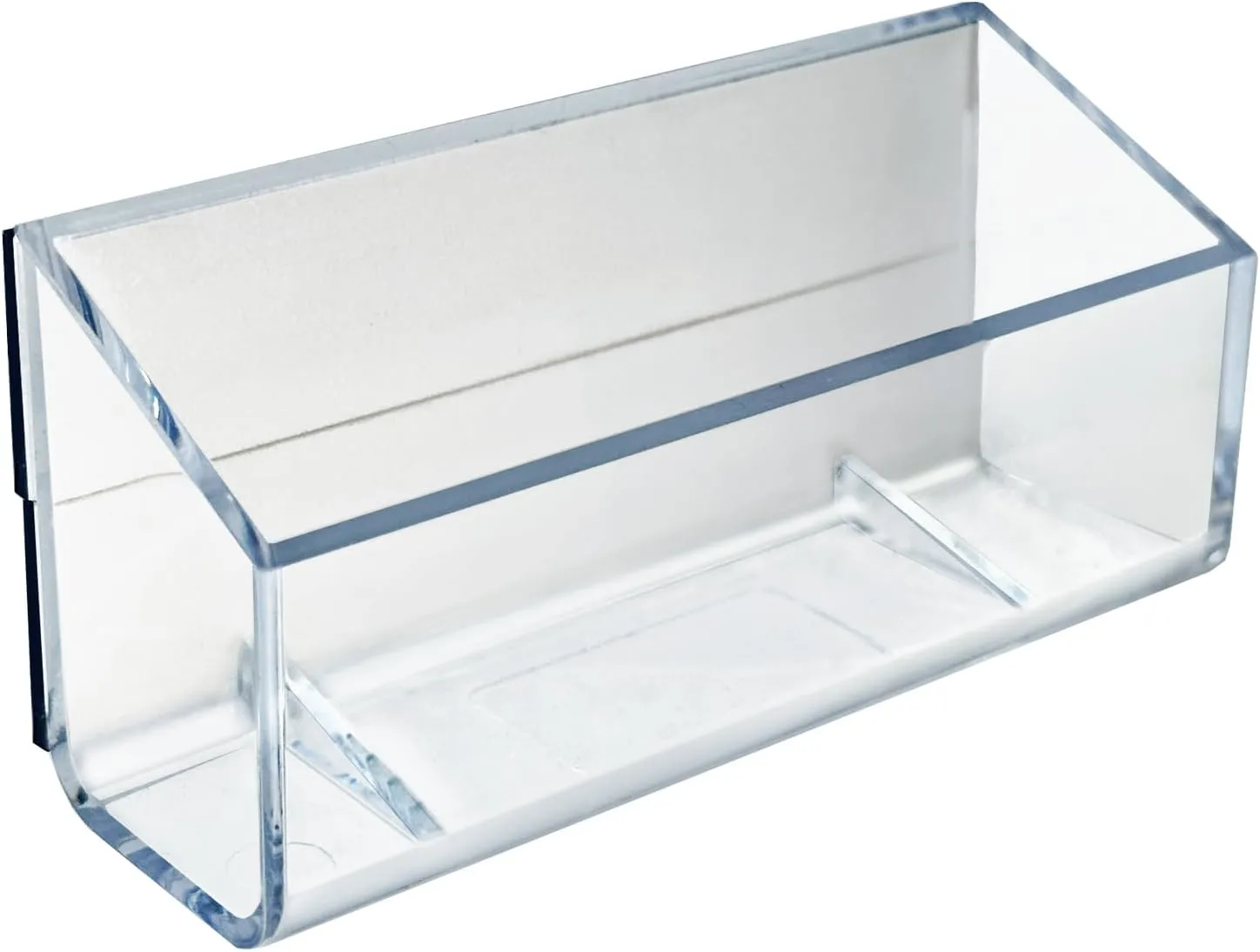Azar Displays Magnetic Business Card Holders, 1-5/8in x 3-3/4in, Clear, Pack Of 10 Holders