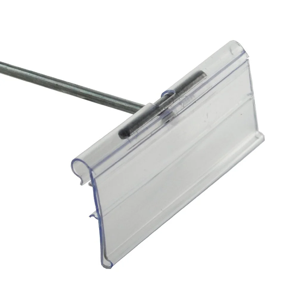 Azar Displays Flip Scan Paper Label Holders, 1-1/4in x 3in, Clear, Pack Of 50 Label Holders