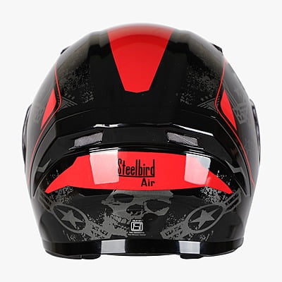 STEELBIRD SBA-21 COMBAT MATT BLACK/RED C/V (M)
