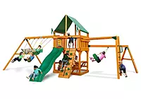 Homestead Swing Set w/ Deluxe Green Vinyl Canopy Homestead Swing Set w/ Deluxe Green Vinyl Canopy