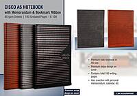 Cisco A5 notebook with memorandum & Bookmark ribbon