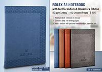 Rolex A5 notebook with memorandum & Bookmark ribbon