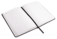 Soft Gray A5 notebook with mobile pocket,