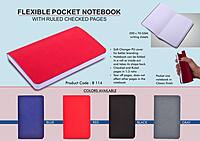 Flexible Pocket Notebook with Ruled