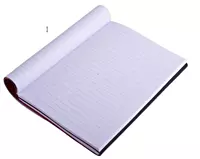 Double side folding notebook with Elastic Fastener