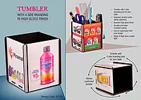 Tumbler with 4 side branding in high gloss finish