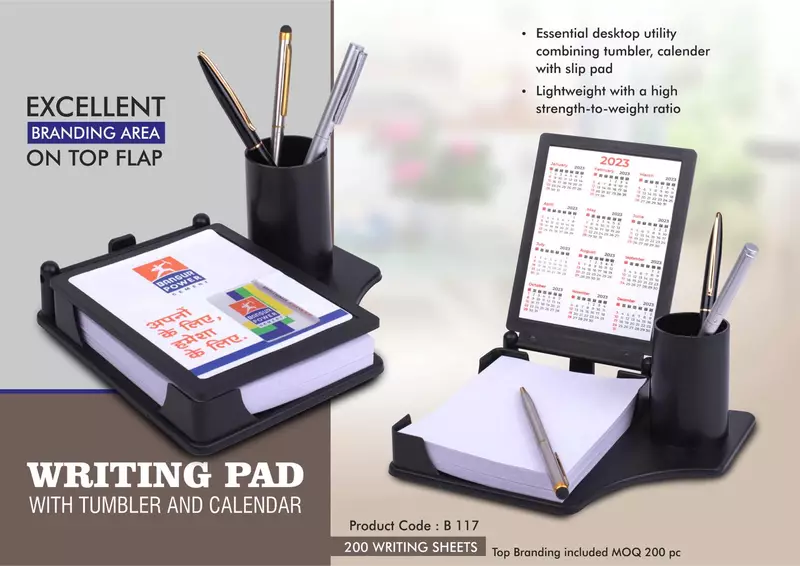 Writing pad with Tumbler and Calendar