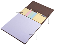 Conference Pad with Sticky notes & Pen | A4 Size | 50 writing sheets