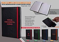 Colorful Laser engrave notebook with Memorandum