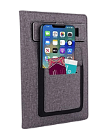A5 notebook with Phone stand, card pocket,