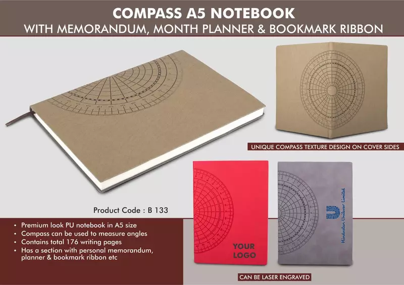 Compass A5 notebook with