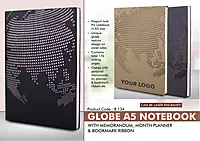 Globe A5 notebook with memorandum,