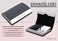 Stainless Steel Magnetic Visiting Card holder & Safe