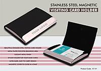 Stainless Steel Magnetic Visiting Card holder  And  Safe