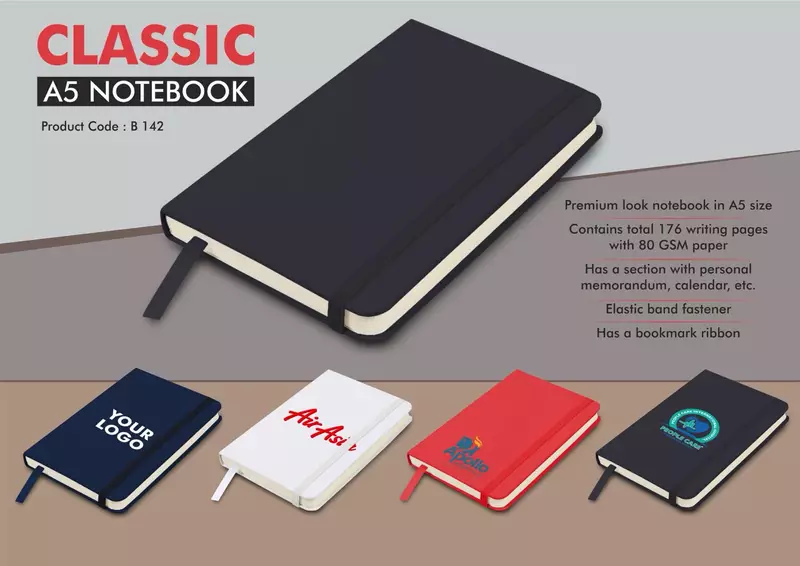 Classic A5 notebook | Hard bound cover