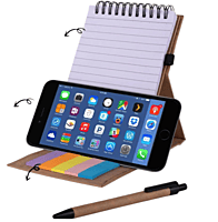Folding writing pad with Sticky notes and Eco pen