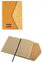Cork Magnetic Envelope style Notebook with recycled pages