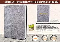 EcoFelt Notebook with bookmark ribbon