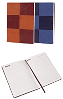 Checkered 2 tone Notebook with bookmark ribbon
