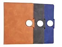 A5 notebook with round magnetic flap & bookmark ribbon