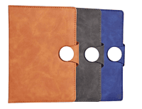 A5 notebook with round magnetic flap & bookmark ribbon