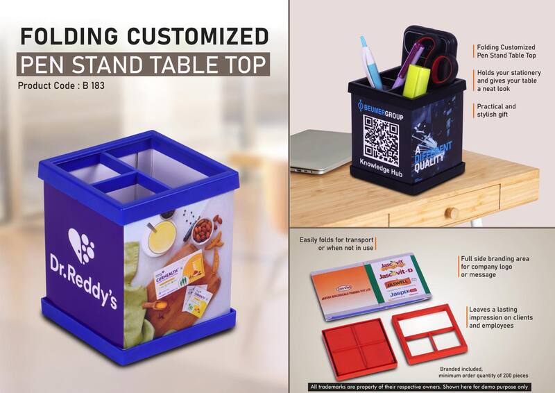 Folding Customized Pen Stand Table