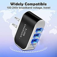 3 Port USB LED Wall Charger 3 Port USB LED Wall Charger