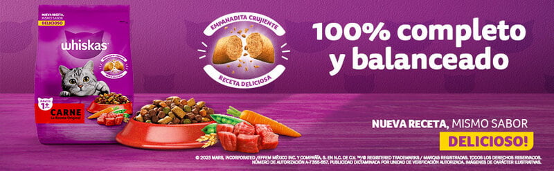 Whiskas - Whiskas Whiskas alimento para Gatos Adultos Sabor Carne Receta Orginal 9Kg Violeta