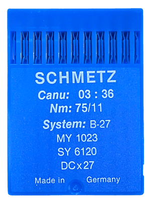 SCHMETZ NEEDLE SYSTEM B27 SCHMETZ NEEDLE SYSTEM B27