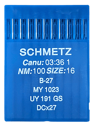 SCHMETZ NEEDLE SYSTEM B27 SCHMETZ NEEDLE SYSTEM B27